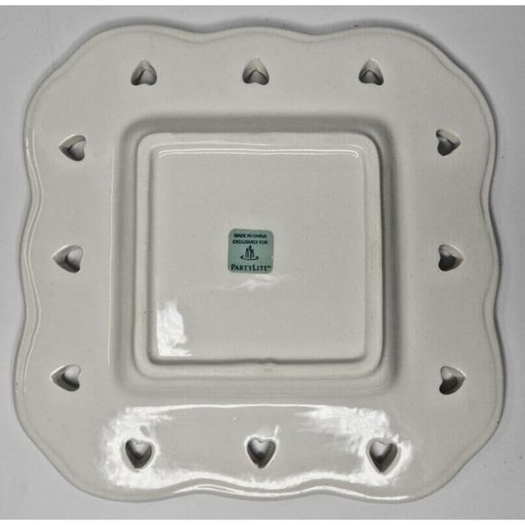 PartyLite New Basics Square Pillar Tray Retired New P8139/P29B - Picture 2 of 4